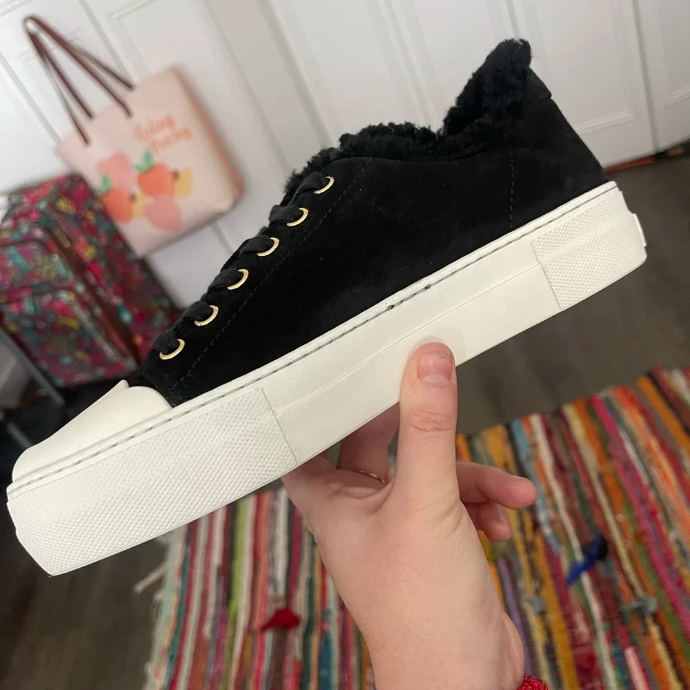 Tom Ford AUTHENTIC with tags sued leather shearling low top shoes - Picture 5 of 15